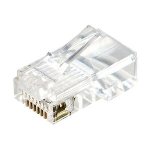 RJ45���p�R�l�N�^Cat5e�Ή��P���E���������Ή��c���܂�h�~ �N���A LD-RJ45T100V2 100��