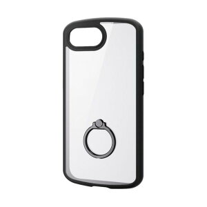 �^�t�X�������C�g�P�[�X iPhone 16e�p �t���[���J���[ �w�ʃN���A �����O�t �u���b�N �u���b�N PM-A25STSLFCRBK