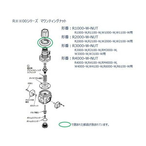 F�DR�DL���j�b�g 4000�A6000�V���[�Y�p �}�E���e�B���O�i�b�g R4000-W-NUT