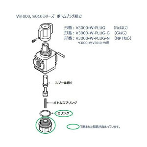 �c���r�C��V3000�V���[�Y�p �{�g���v���O�g�� V3000-W-PLUG-N