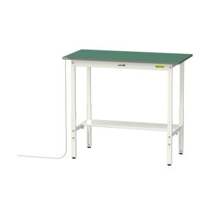 ���[�N�e�[�u��150�V���[�Y ���d���S���}�b�g�\��^�C�v ���������^�C�v ���ʒI�t W1200×D600×H900�`H1200mm �΃}�b�g/�V���L�[�z���C�g SUPEAH-1260T-WW