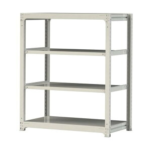 �{���g���X���ʃ��b�N 500kg/�i W1200×D700×H1500mm �V�n4�i �z���C�g�O���[ �z���C�g�O���[ 5S5470-4W