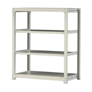 �{���g���X���ʃ��b�N 300kg/�i W1200×D700×H1500mm �V�n4�i �z���C�g�O���[ �z���C�g�O���[ 3S5470-4W