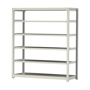�{���g���X���ʃ��b�N 300kg/�i W1800×D700×H2100mm �V�n6�i �z���C�g�O���[ �z���C�g�O���[ 3S7670-6W