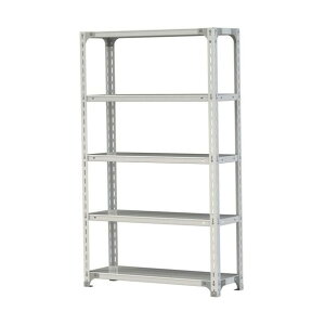 �{���g���y�ʃ��b�N 120kg/�i W900×D300×H1500mm �V�n5�i �z���C�g�O���[ �z���C�g�O���[ 1.2S5330-5W