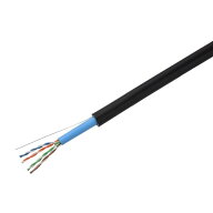 日本製線 環境配慮形 屋外用 Cat.5e U/UTPケーブル 80m巻 黒 4PEMNSEDTEMLAPFR80 1点