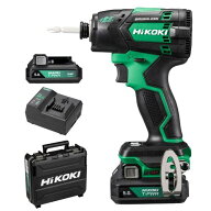HiKOKI(ハイコーキ) 10.8V 充電式 静音インパクトドライバー オイルパルス 電池2個・充電器付 アグレッシ…