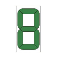 ユニット デジタル数字札交換用（大）マグネット付180×96mm 899-36 1