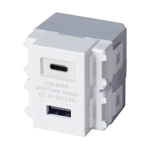 ����USB���d�p�R���Z���g(Type�[C�AType�[A�^�C�v)�z���C�g USB-R3704W 1�_