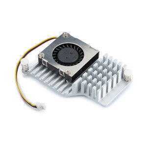 Raspberry Pi 5�p�A�N�e�B�u�N�[���[ �u���b�N�A�V���o�[ RP5-FAN 1��