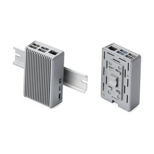 Raspberry Pi 5��p ���M�^DIN���[���P�[�X �V���o�[ RPHD-5-H-S 1��