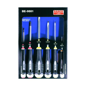 �o�[�R�iBAHCO) BAHCO �O���b�v�h���C�o�[ �G���S�h���C�o�[�Z�b�g 6�{�Z�b�g BE-9881 6�{