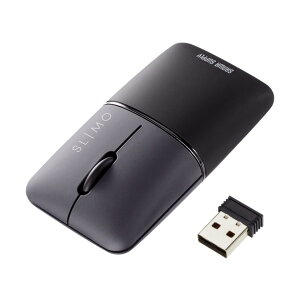 �É����C�����X�u���[LED�}�E�X SLIMO �i�[�d���EUSB A�j �u���b�N MA-WBS310BK 1��