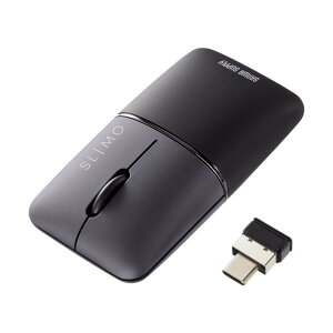 �É����C�����X�u���[LED�}�E�X SLIMO �i�[�d���EType-C�j �u���b�N MA-WCBS310BK 1��