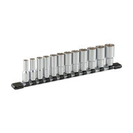 トネ ディープソケットセット(6角・ホルダー付)12pcs 差込角9.5mm HSL312 1