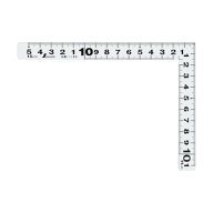 シンワ測定 曲尺平ぴた ホワイト 15×11cm 表裏同目 11189 1本
