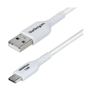 USB�P�[�u��/USB 2�D0 Type-A - Type-C/2m/3A 15W/�I�X-�I�X/�z���C�g/�[�d�R�[�h �z���C�g USB2AC2MNCWHE
