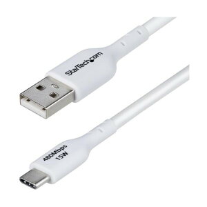 USB�P�[�u��/USB 2�D0 Type-A - Type-C/3m/3A 15W/�z���C�g/�f�[�^�]�� �[�d�R�[�h �z���C�g USB2AC3MNCWHE