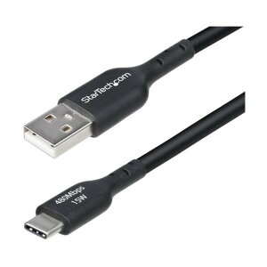 USB�P�[�u��/USB 2�D0 Type-A - Type-C/4m/3A 15W/�u���b�N/�f�[�^�]�� �[�d�R�[�h �u���b�N USB2AC4MBKE