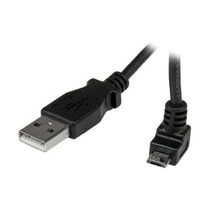 USB 2�D0 - �}�C�N��USB�P�[�u��/1m/L�^�����Micro-B/�I�X-�I�X/�f�[�^�]���E�����p �u���b�N USBAUB1MU