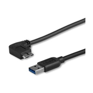 USB 3.0�P�[�u��/2m/Type�]A - L�^����Micro-B/5Gbps/�I�X-�I�X/�u���b�N/�}�C�N��B USB3AU2MLS 1�{