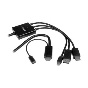 �f�B�X�v���C�ϊ��P�[�u��/HDMI - DisplayPort, mDP, HDMI/3m/4K30Hz/�u���b�N DPMDPHD2HD 1��
