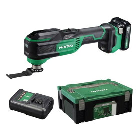 HiKOKI(ハイコーキ) 【バッテリー+1】10.8V マルチツール フルセット(電池1個)【2605HK】 アグレッシブグリーン CV12DB (LS) 1台