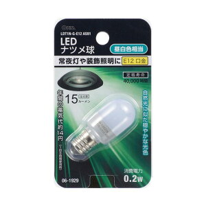���@�l��p�i���I�[���d�@ LED�i�c���� E12 �����F LDT1N-G-E12 AS91 1��