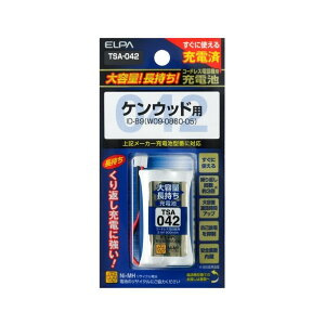 �����d�� ��e�ʒ������[�d�r 2.4V 900mAh TSA-042 1��