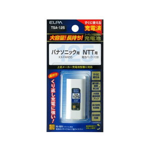 �����d�� ��e�ʒ������[�d�r 2.4V 800mAh TSA-125 1��
