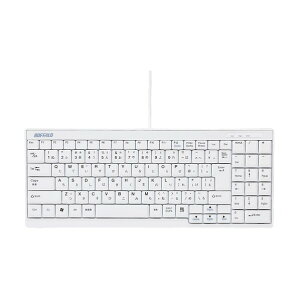 �o�b�t�@���[ USB�ڑ� �L���X�����L�[�{�[�h �z���C�g BSKBU14WH 1��