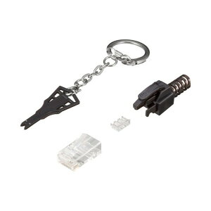 �o�b�t�@���[ Cat5e�Ή����b�N�t��LAN�R�l�N�^�[ BLACL5E10 10��