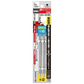 アネックス 差替＋-ビット 160×35×8mm 395-DB2S 2本