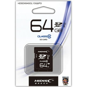 ���C������ SD�J�[�h �u���b�N HDSDX64GCL10UIJP3 1�_