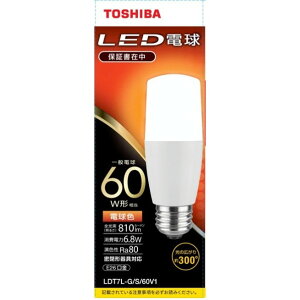 ���� LED�d�� E26 T�^ �S����60W �d���F LDT7L-G/S/60V1 1��
