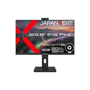 JAPANNEXT �t�����j�^�[ �J�����}�C�N�X�s�[�J�[ ���d ���~�� 23.8�^ �u���b�N JN-IPS238F-HSPC6-CMS 1��