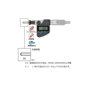 デジマチックマイクロメータヘッド+インプットツール(USB)+フットスイッチセット 350-254-30(タイプ 5) 1セット