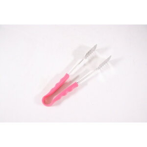 有限会社 大泉合成 18-8抗菌PPハンドルカラーケーキトング ピンク WTV612 1個