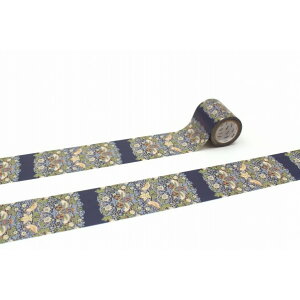 �J����(�J���C) mt Morris & Co. Strawberry Thief Indigo/Mineral 50mm×7m MTWILL26 1��