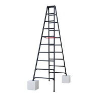 ※法人専用品※長谷川工業 脚部伸縮専用脚立(BLACK LABEL) 10段 RYZB-30a 1台
