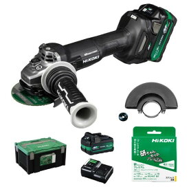 HiKOKI(ハイコーキ) 36V 充電式 ディスクグラインダー セット品(電池2個・充電器付) 【アクセサリ追加特別セット】【2509HKP】 G3610DC(2XPCBZ) 1台