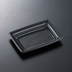 中央化学 食品容器 CT沙楽 本体 K18-13 BK 外寸:180×130×22mm 004467068 50枚