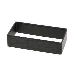 アクタ 弁当容器 ワン折重 縁 73×38(50) 黒焼杉 組立後外寸::217×116×50mm/深さ43mm 004430026 50枚