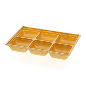 アクタ 弁当容器 ワン折重 底 81×55 SP-6 金 外寸:243×166×35mm 004430090 25枚