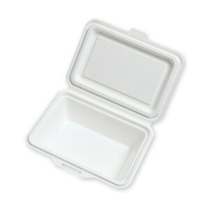 ケーピープラテック 紙容器 KMボックス KM-52 ホワイト 外寸:縦134×横188×高さ51mm 004440910 50個