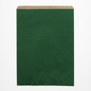 シモジマ HEIKO 紙袋 柄小袋 Rタイプ R-10 筋入無地 200枚 250×330mm グリーン 6526101 1点