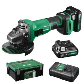 HiKOKI(ハイコーキ) G1210DA (2LSK) 10.8V コードレスディスクグラインダ 電池2個・充電器・ケース付き トイシ径100mm 1台【2512DFD_5】