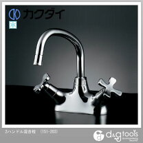 楽天市場】カクダイ2ハンドル混合水栓151-203の通販
