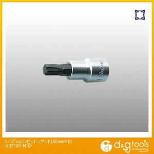 �R���H�ƌ����� 1/2sq.CV�r�b�g�\�P�b�g L60mm�@M10�@ 4027.60-M10 1