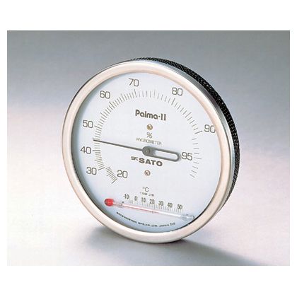 SATO パルマII型湿度計温度計付 1-622-11 1点-